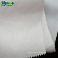 China Wholesale Manufacture Hard Shirt Interlining  100% Polyester 155gsm Fusible Collar Lining for Men Shirt